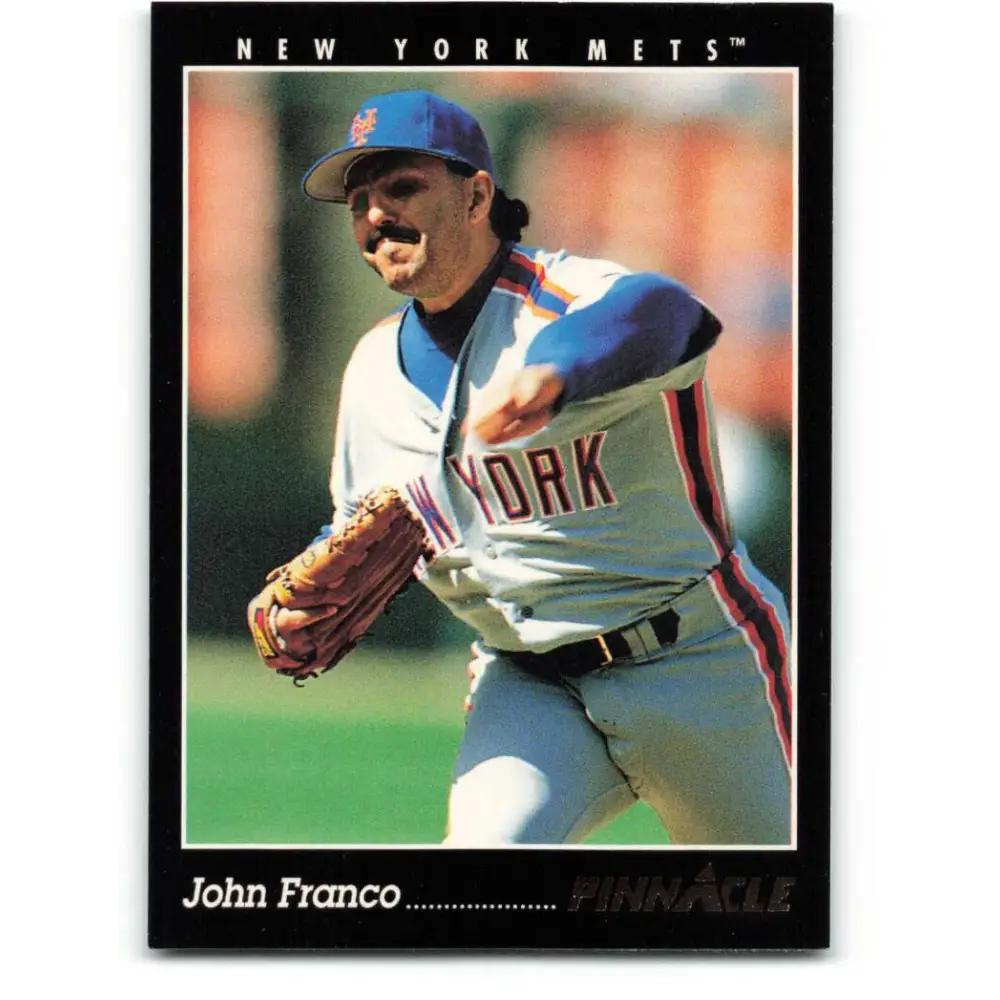 1993 Pinnacle #216 John Franco NM-MT New York Mets Baseball Card Image 1