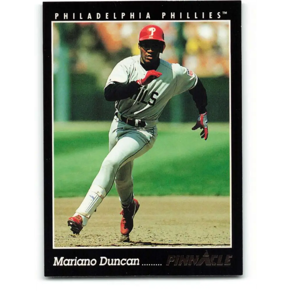 1993 Pinnacle #218 Mariano Duncan NM-MT Philadelphia Phillies Baseball Card Image 1