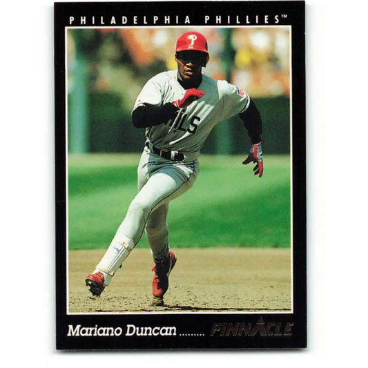 1993 Pinnacle #218 Mariano Duncan NM-MT Philadelphia Phillies Baseball Card Image 1