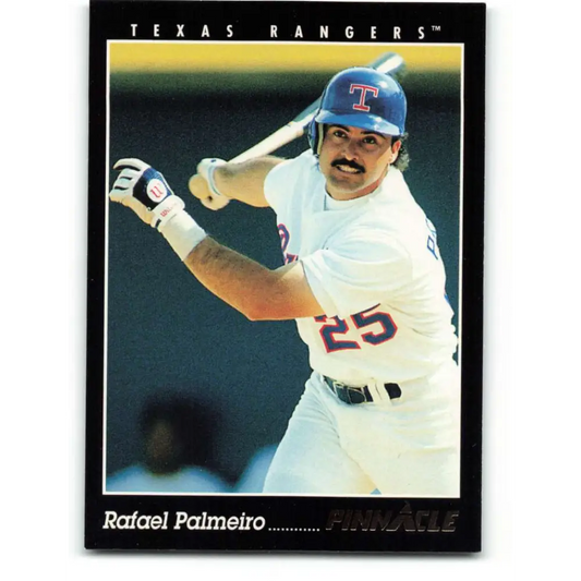 1993 Pinnacle #220 Rafael Palmeiro NM-MT Texas Rangers Baseball Card Image 1