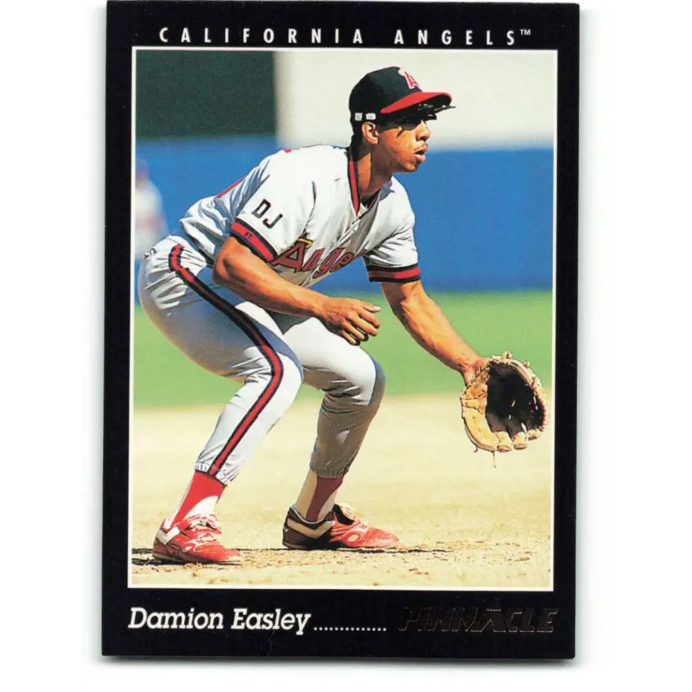 1993 Pinnacle #227 Damion Easley NM-MT California Angels Baseball Card Image 1