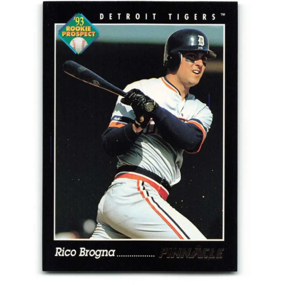 1993 Pinnacle #240 Rico Brogna NM-MT Detroit Tigers Baseball Card Image 1