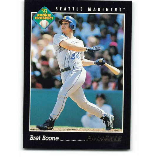 1993 Pinnacle #243 Bret Boone NM-MT Seattle Mariners Baseball Card Image 1