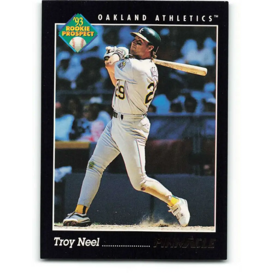 1993 Pinnacle #246 Troy Neel NM-MT Oakland Athletics Baseball Card Image 1