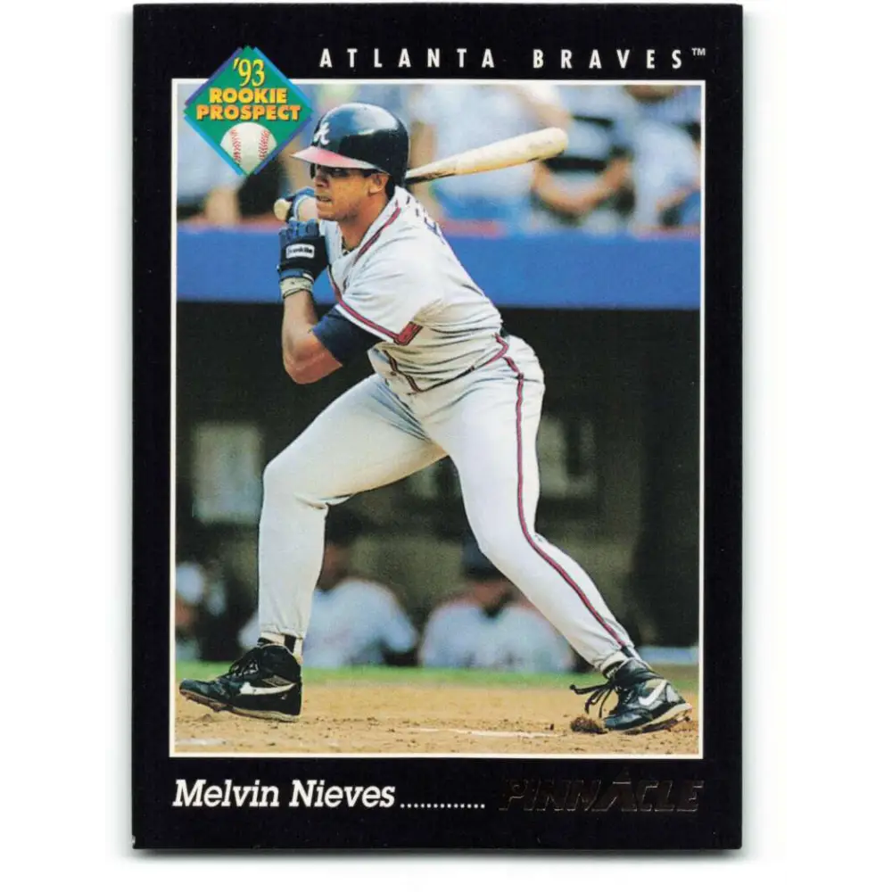 1993 Pinnacle #248 Melvin Nieves NM-MT Atlanta Braves Baseball Card Image 1