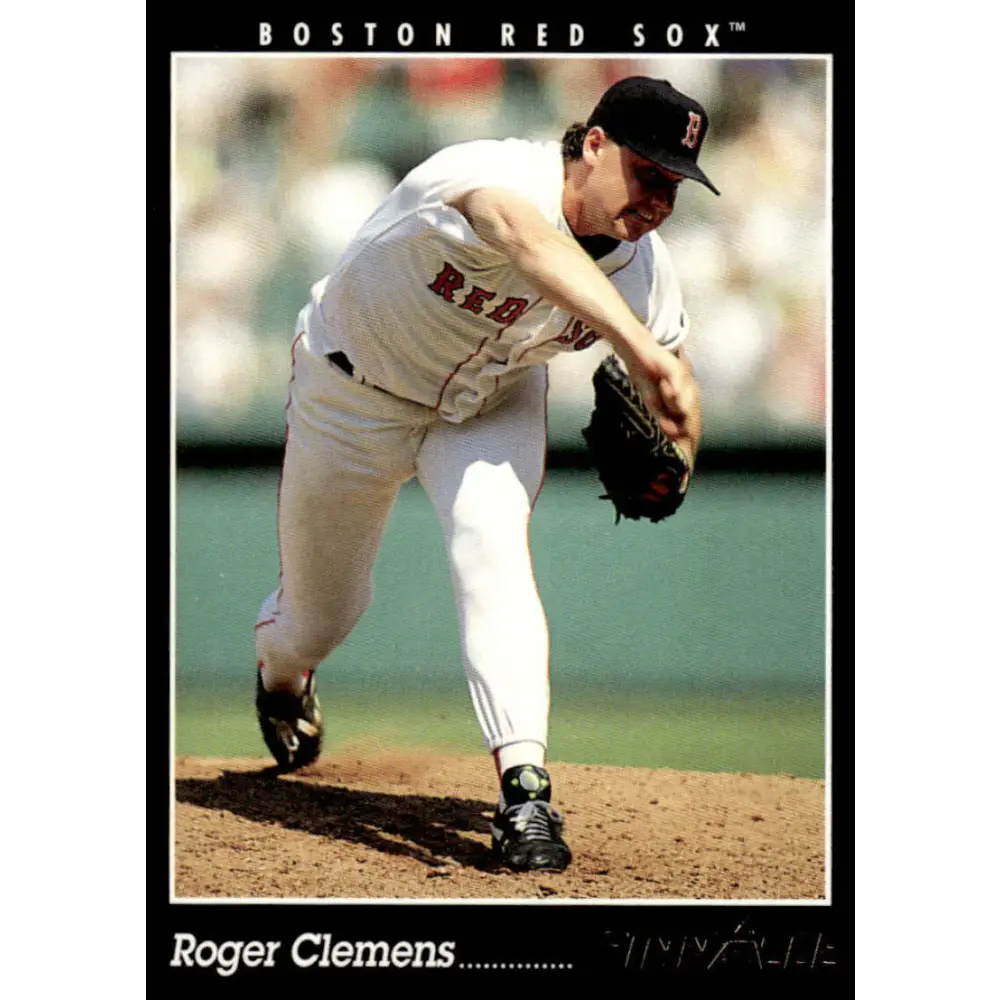 1993 Pinnacle #25 Roger Clemens EX/NM Boston Red Sox Baseball Card Image 1