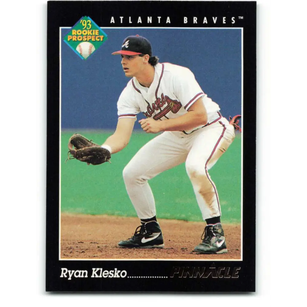 1993 Pinnacle #251 Ryan Klesko NM-MT Atlanta Braves Baseball Card Image 1