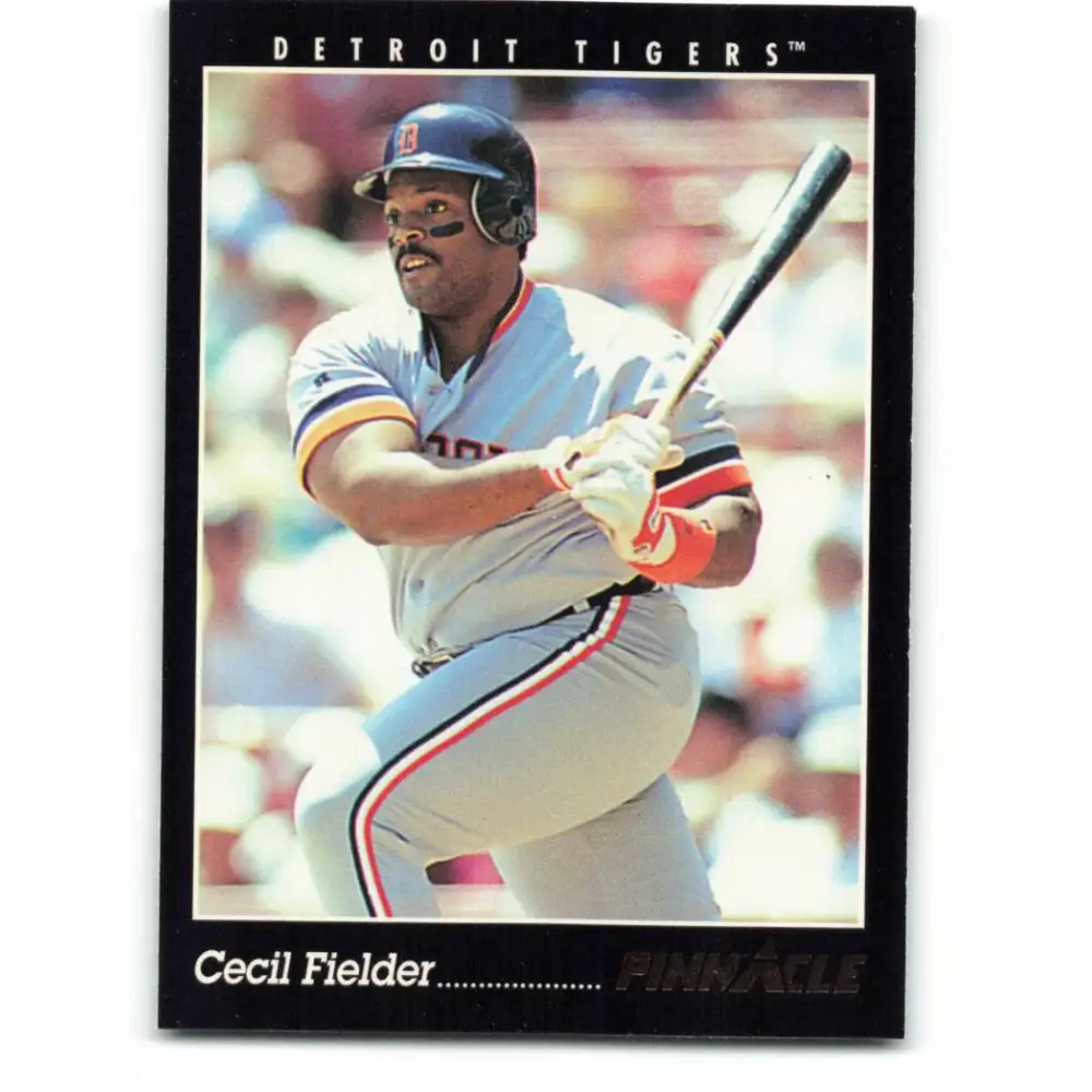 1993 Pinnacle #26 Cecil Fielder NM-MT Detroit Tigers Baseball Card Image 1