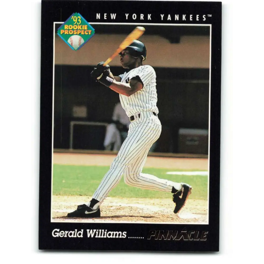 1993 Pinnacle #266 Gerald Williams NM-MT New York Yankees Baseball Card Image 1