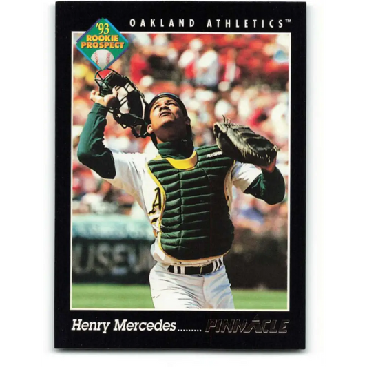 1993 Pinnacle #268 Henry Mercedes NM-MT Oakland Athletics Baseball Card Image 1