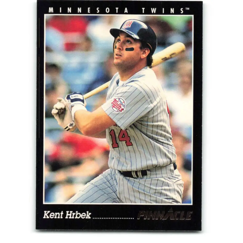 1993 Pinnacle #27 Kent Hrbek NM-MT Minnesota Twins Baseball Card Image 1