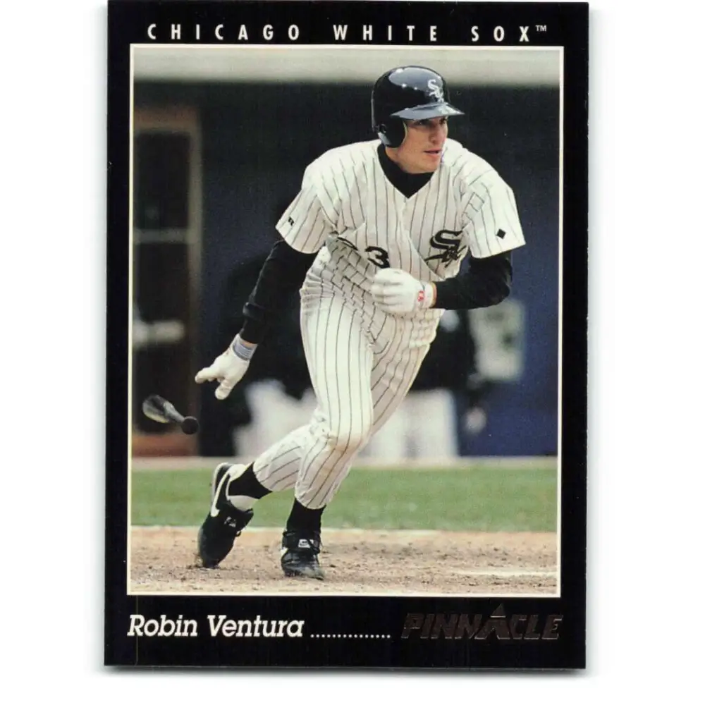 1993 Pinnacle #28 Robin Ventura NM-MT Chicago White Sox Baseball Card Image 1
