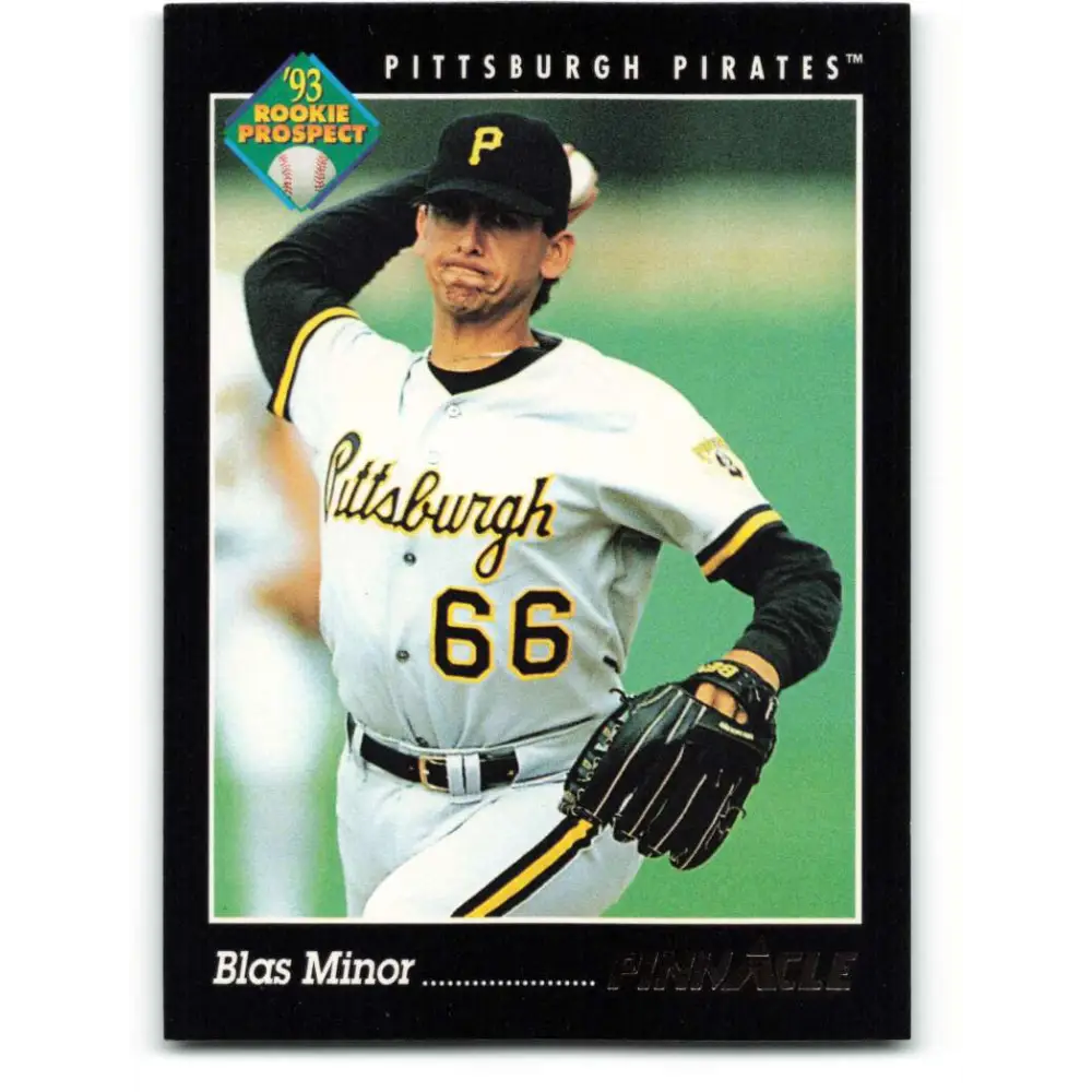 1993 Pinnacle #283 Blas Minor NM-MT Pittsburgh Pirates Baseball Card Image 1