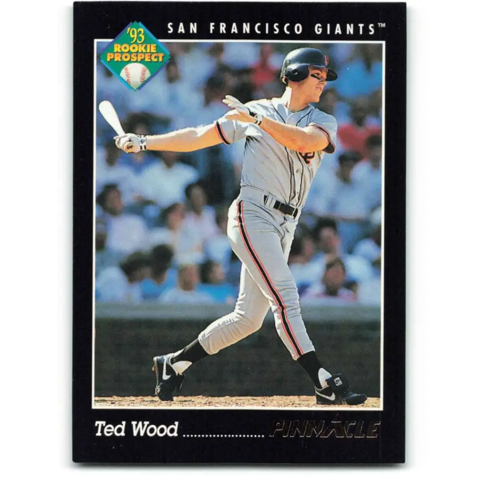 1993 Pinnacle #286 Ted Wood NM-MT San Francisco Giants Baseball Card Image 1