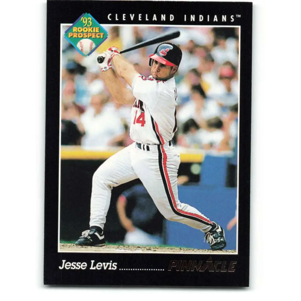 1993 Pinnacle #288 Jesse Levis NM-MT Cleveland Indians Baseball Card Image 1