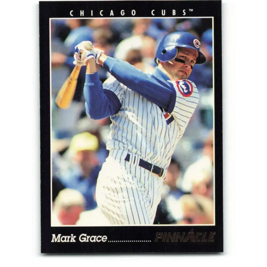1993 Pinnacle #34 Mark Grace NM-MT Chicago Cubs Baseball Card Image 1
