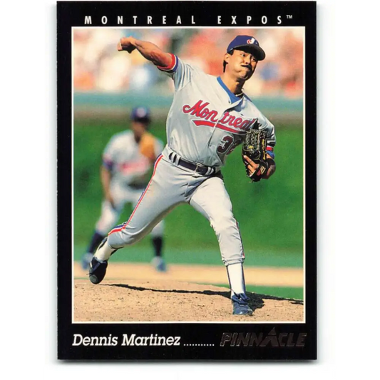 1993 Pinnacle #38 Dennis Martinez NM-MT Montreal Expos Baseball Card Image 1