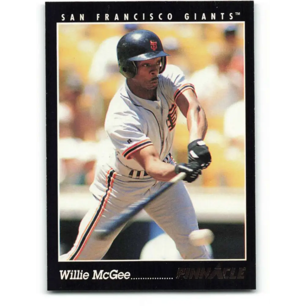 1993 Pinnacle #39 Willie McGee NM-MT San Francisco Giants Baseball Card Image 1