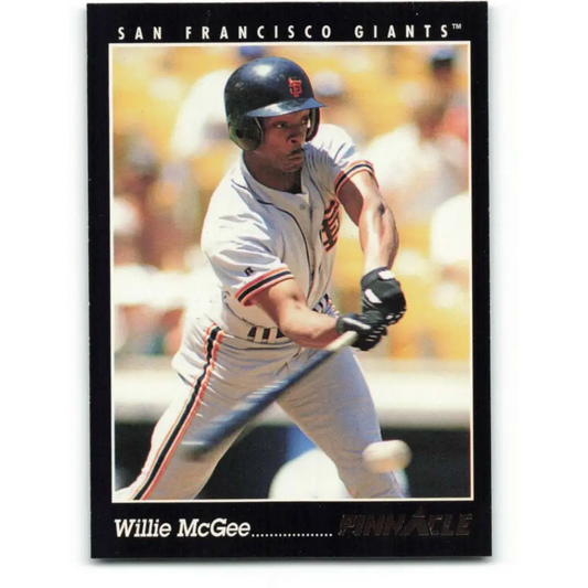 1993 Pinnacle #39 Willie McGee NM-MT San Francisco Giants Baseball Card Image 1