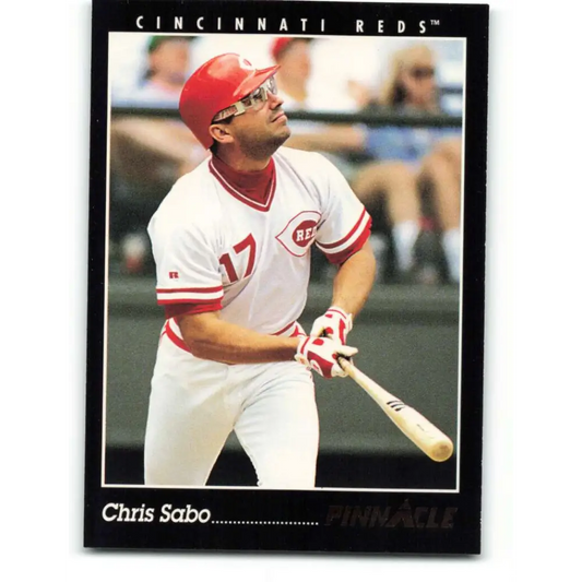 1993 Pinnacle #47 Chris Sabo NM-MT Cincinnati Reds Baseball Card Image 1