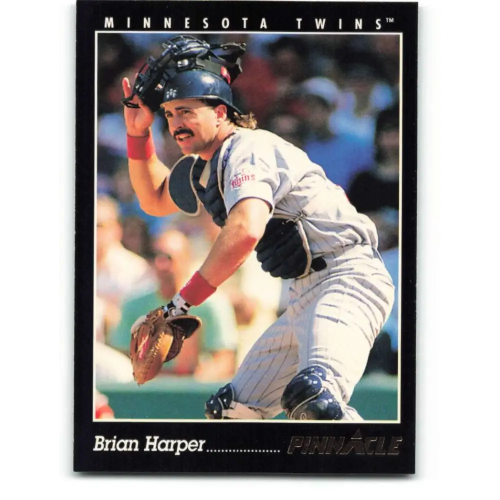 1993 Pinnacle #54 Brian Harper NM-MT Minnesota Twins Baseball Card Image 1