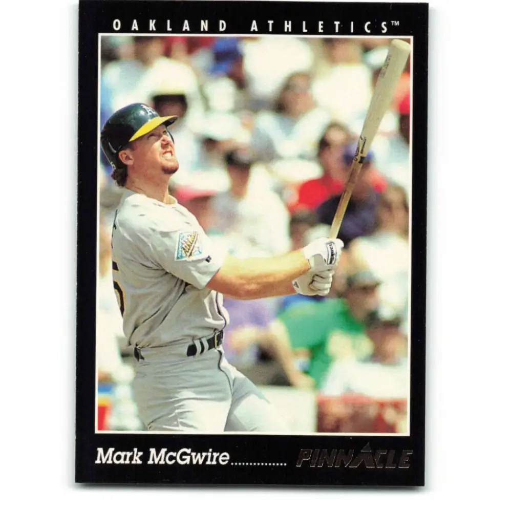 1993 Pinnacle #58 Mark McGwire NM-MT Oakland Athletics Baseball Card Image 1