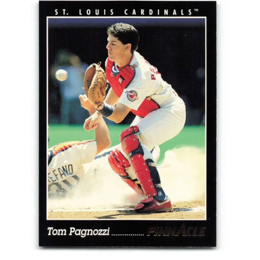 1993 Pinnacle #62 Tom Pagnozzi NM-MT St. Louis Cardinals Baseball Card Image 1