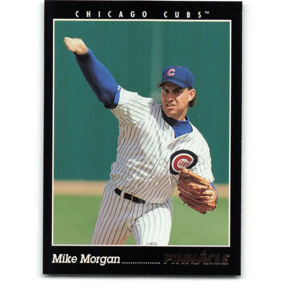 1993 Pinnacle #63 Mike Morgan NM-MT Chicago Cubs Baseball Card Image 1