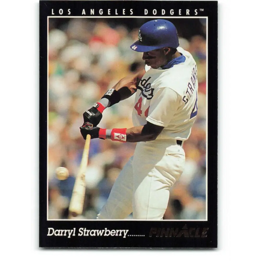 1993 Pinnacle #64 Darryl Strawberry NM-MT Los Angeles Dodgers Baseball Card Image 1