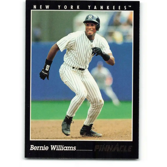1993 Pinnacle #7 Bernie Williams NM-MT New York Yankees Baseball Card Image 1