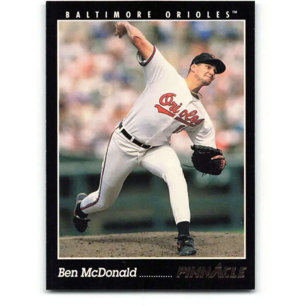 1993 Pinnacle #72 Ben McDonald NM-MT Baltimore Orioles Baseball Card Image 1