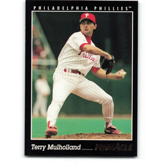 1993 Pinnacle #73 Terry Mulholland NM-MT Philadelphia Phillies Baseball Card Image 1