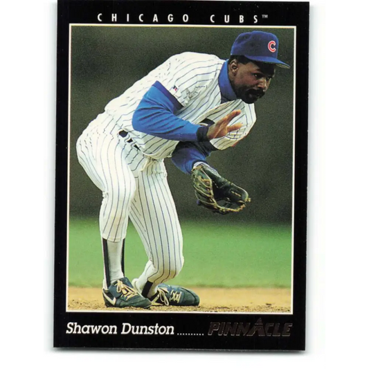 1993 Pinnacle #89 Shawon Dunston NM-MT Chicago Cubs Baseball Card Image 1