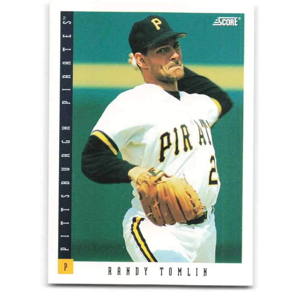 1993 Score #101 Randy Tomlin NM-MT Pittsburgh Pirates Baseball Card Image 1