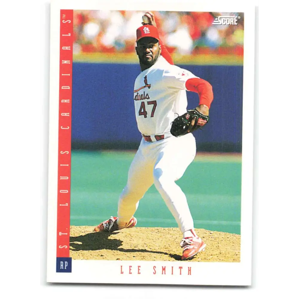 1993 Score #103 Lee Smith NM-MT St. Louis Cardinals Baseball Card Image 1