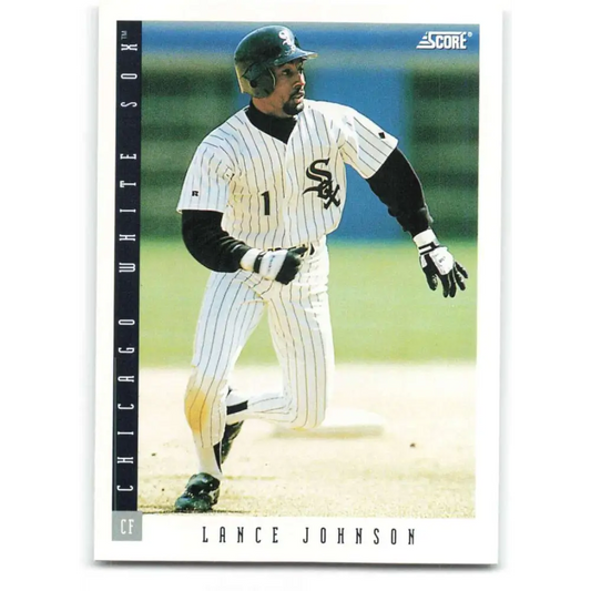 1993 Score #109 Lance Johnson NM-MT Chicago White Sox Baseball Card Image 1