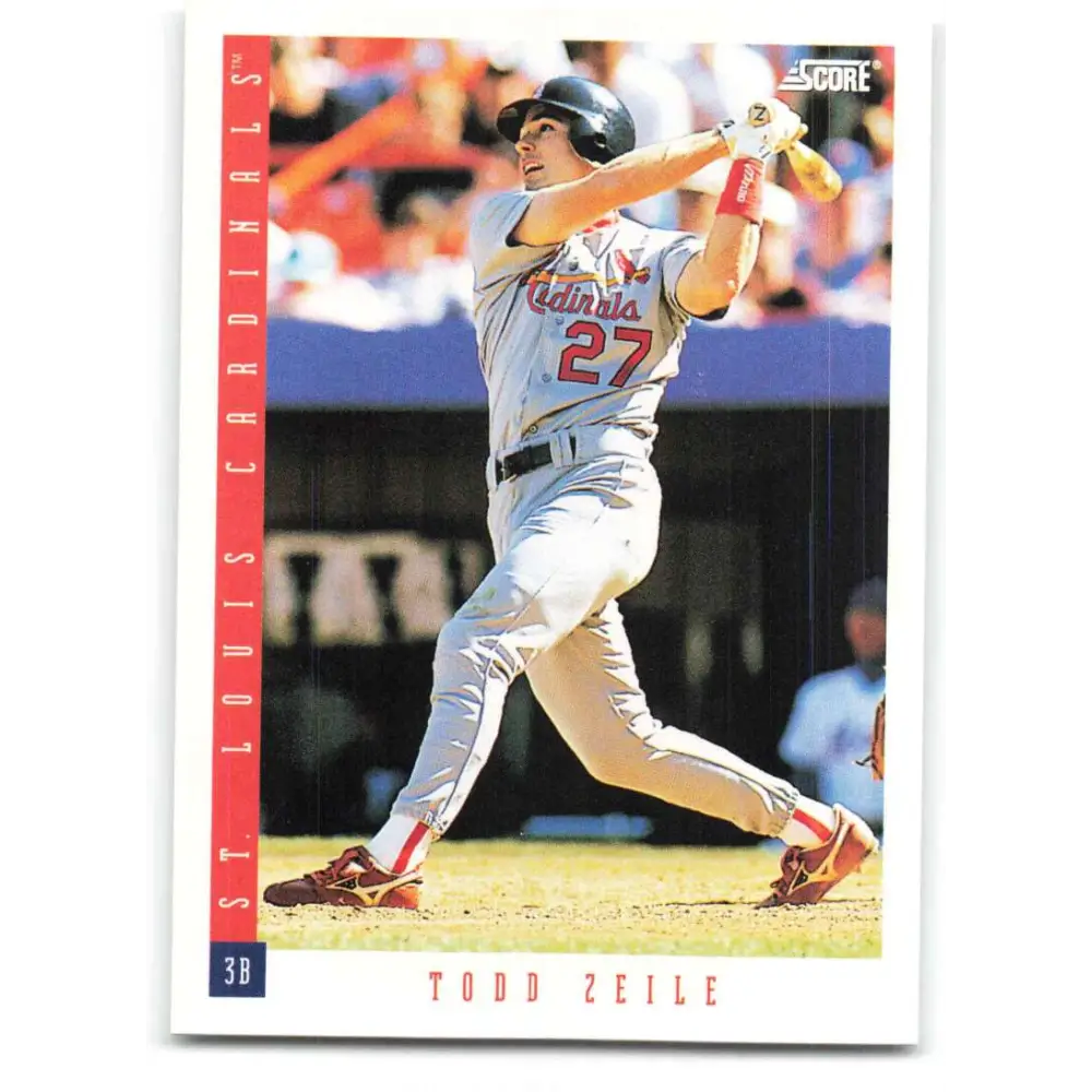 1993 Score #119 Todd Zeile NM-MT St. Louis Cardinals Baseball Card Image 1