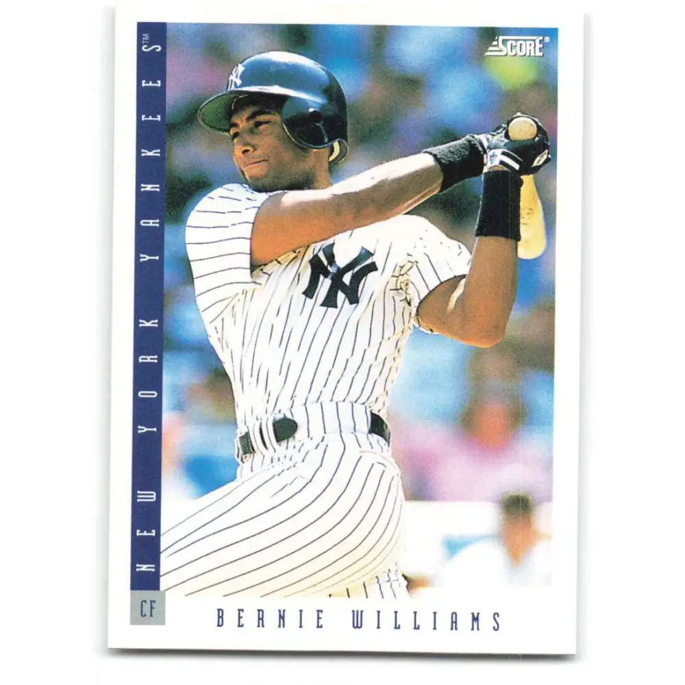 1993 Score #120 Bernie Williams NM-MT New York Yankees Baseball Card Image 1