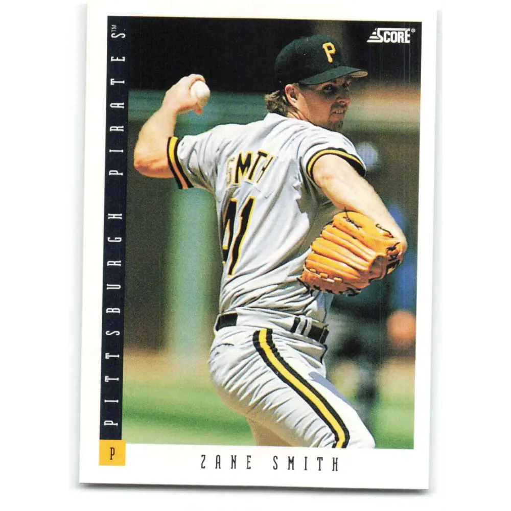 1993 Score #121 Zane Smith NM-MT Pittsburgh Pirates Baseball Card Image 1