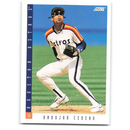 1993 Score #127 Andujar Cedeno NM-MT Houston Astros Baseball Card Image 1