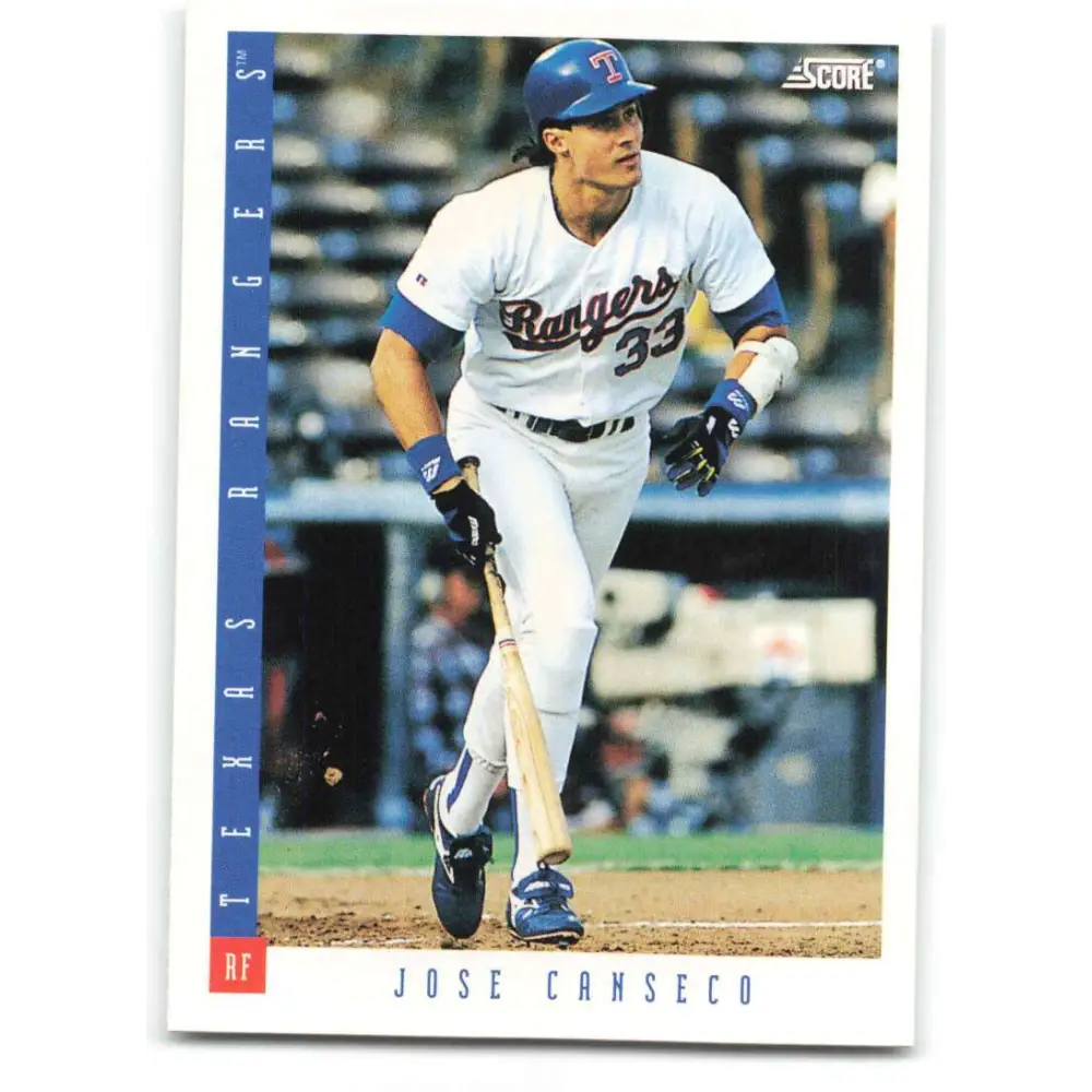 1993 Score #13 Jose Canseco NM-MT Texas Rangers Baseball Card Image 1