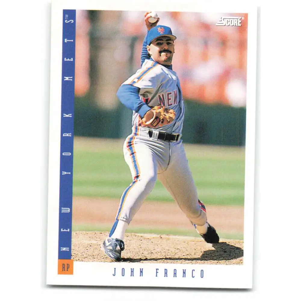1993 Score #139 John Franco NM-MT New York Mets Baseball Card Image 1