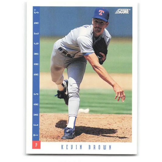 1993 Score #146 Kevin Brown NM-MT Texas Rangers Baseball Card Image 1