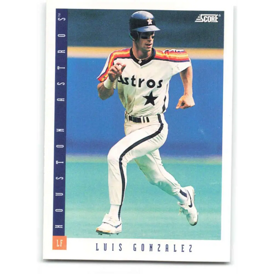 1993 Score #151 Luis Gonzalez NM-MT Houston Astros Baseball Card Image 1