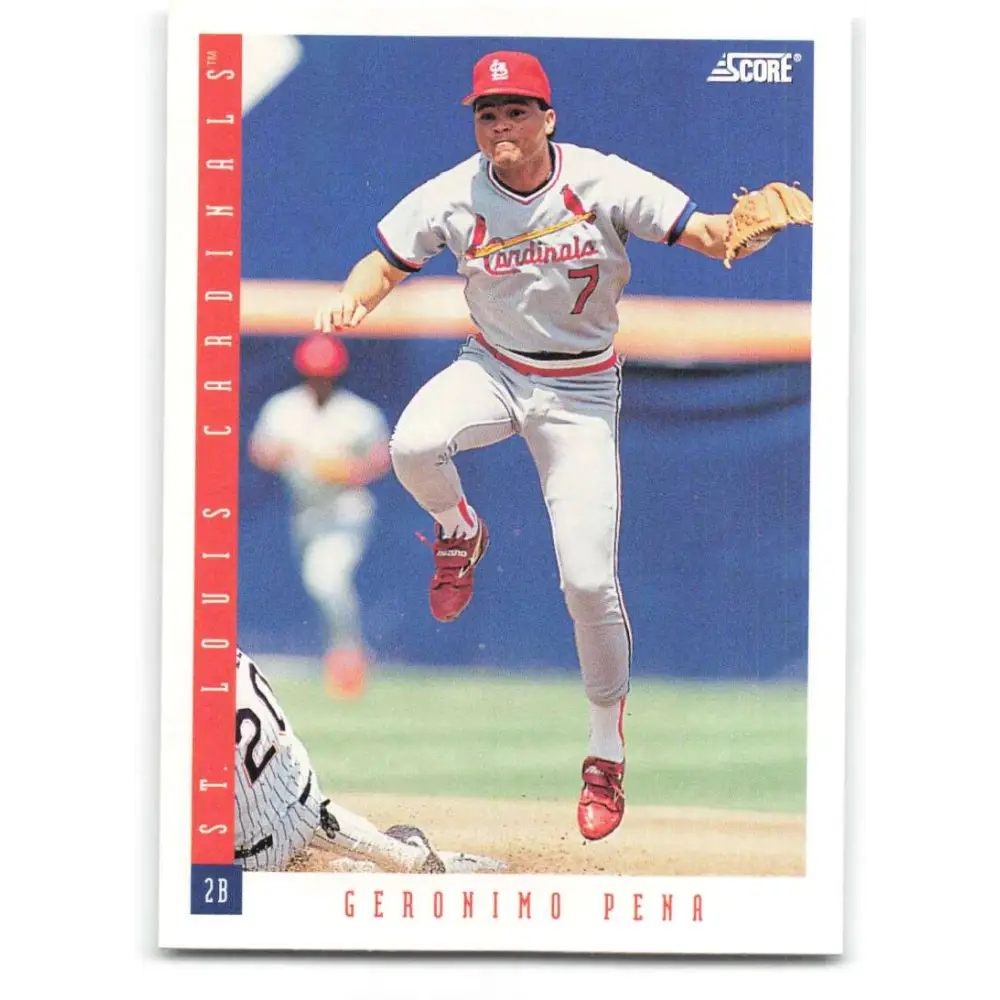 1993 Score #161 Geronimo Pena NM-MT St. Louis Cardinals Baseball Card Image 1