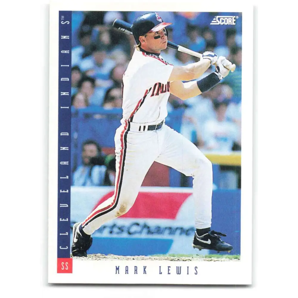 1993 Score #164 Mark Lewis NM-MT Cleveland Indians Baseball Card Image 1