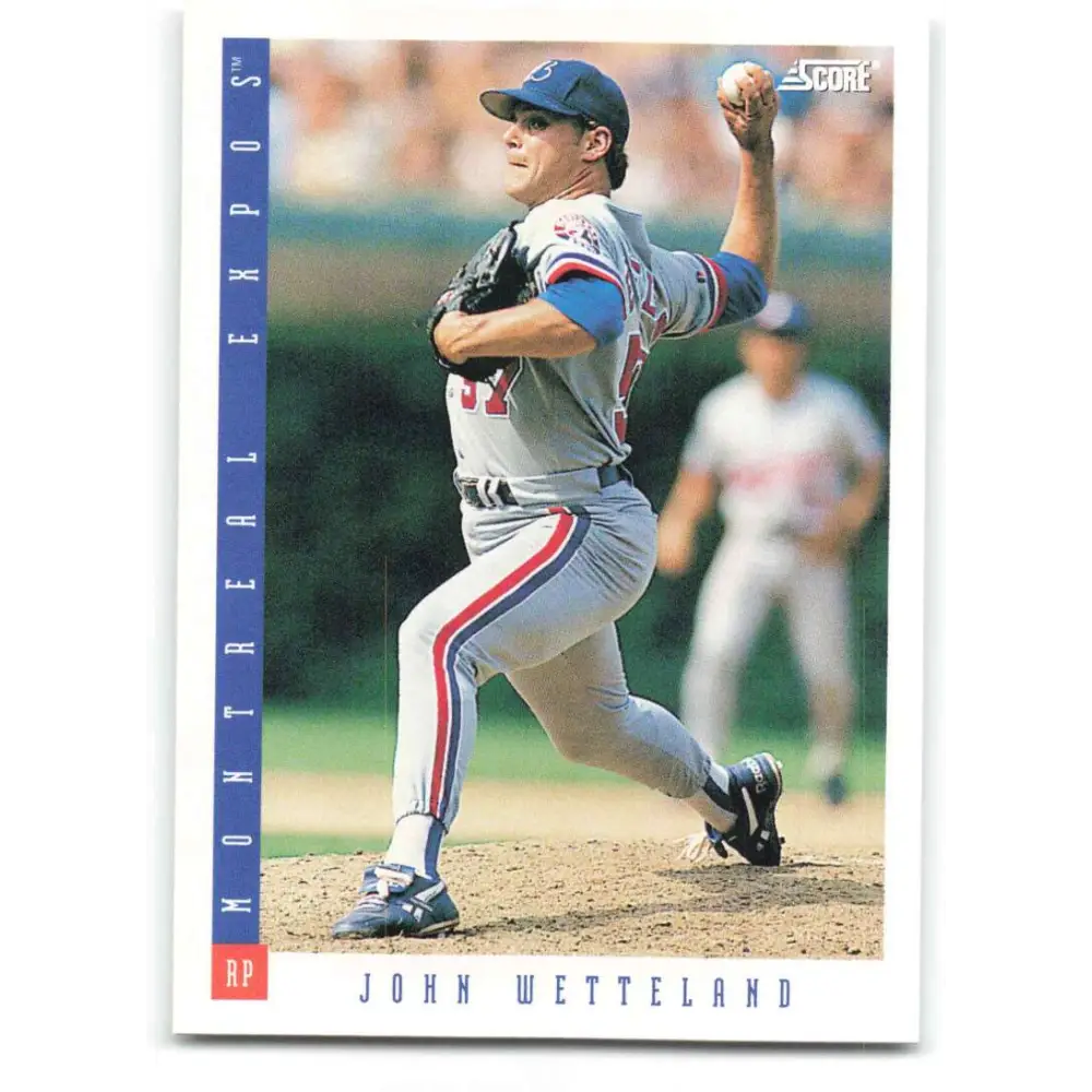1993 Score #165 John Wetteland NM-MT Montreal Expos Baseball Card Image 1