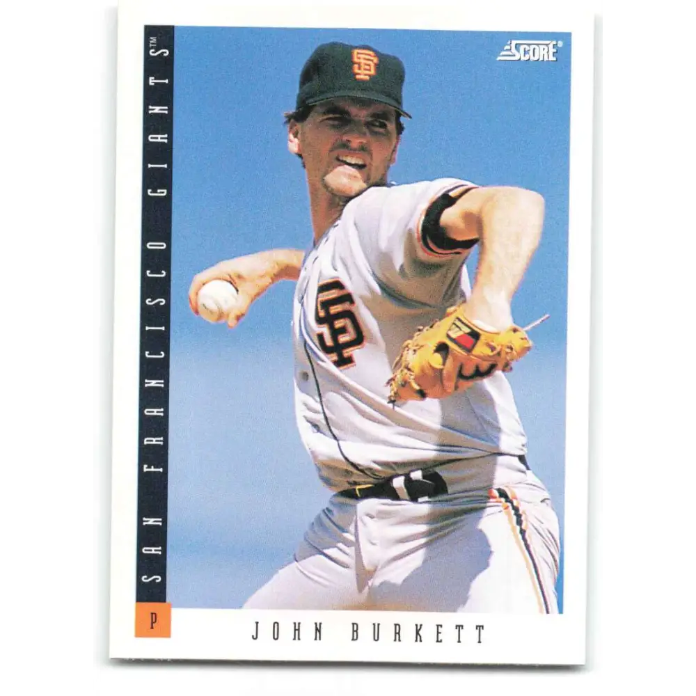 1993 Score #174 John Burkett NM-MT San Francisco Giants Baseball Card Image 1