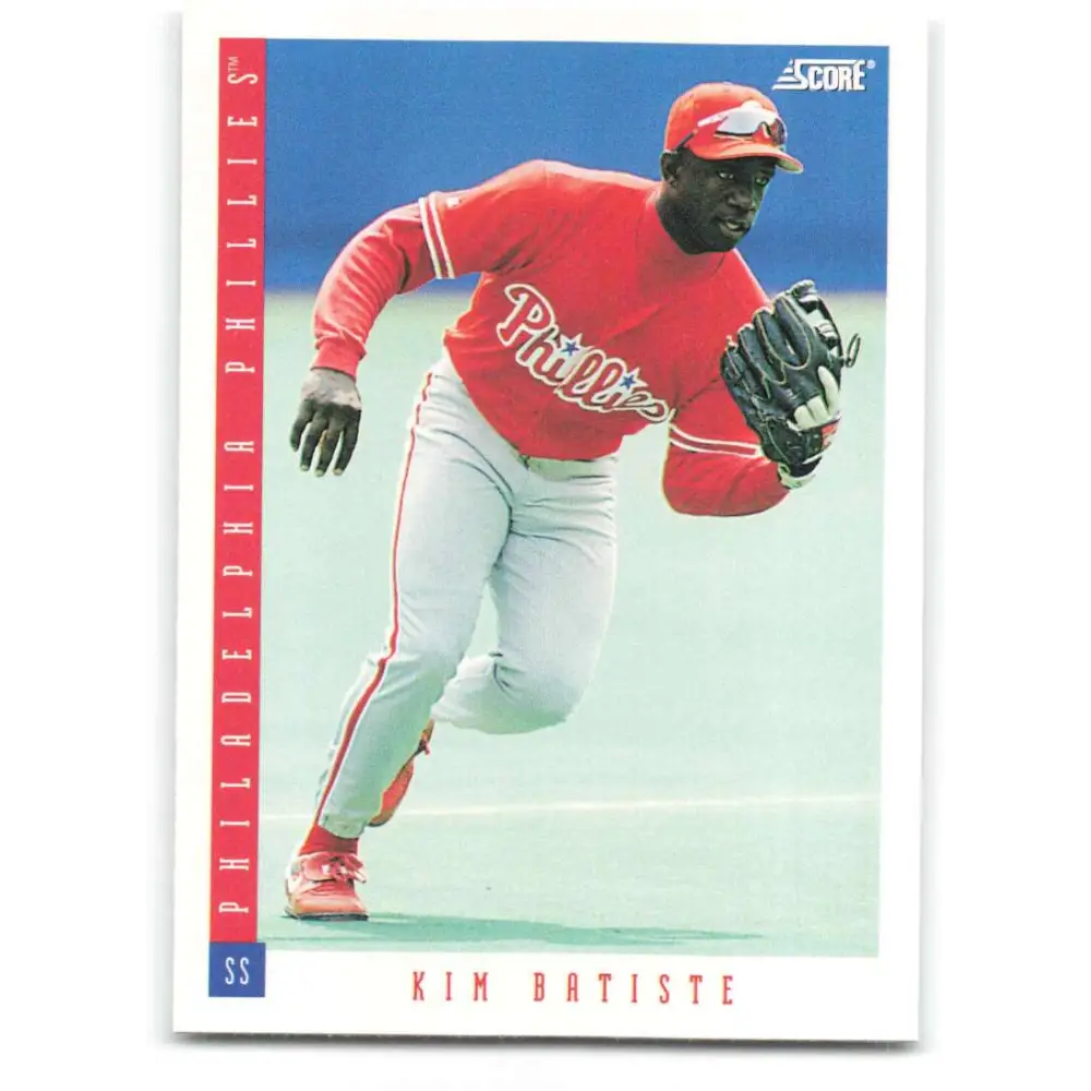 1993 Score #191 Kim Batiste NM-MT Philadelphia Phillies Baseball Card Image 1