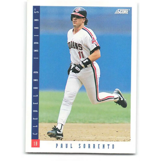 1993 Score #194 Paul Sorrento NM-MT Cleveland Indians Baseball Card Image 1